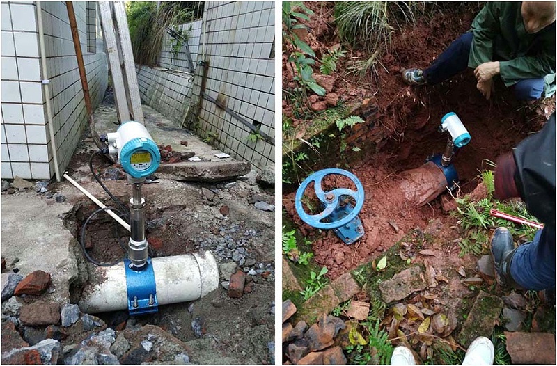 璧（bì）山區插（chā）入式電磁流量計安裝